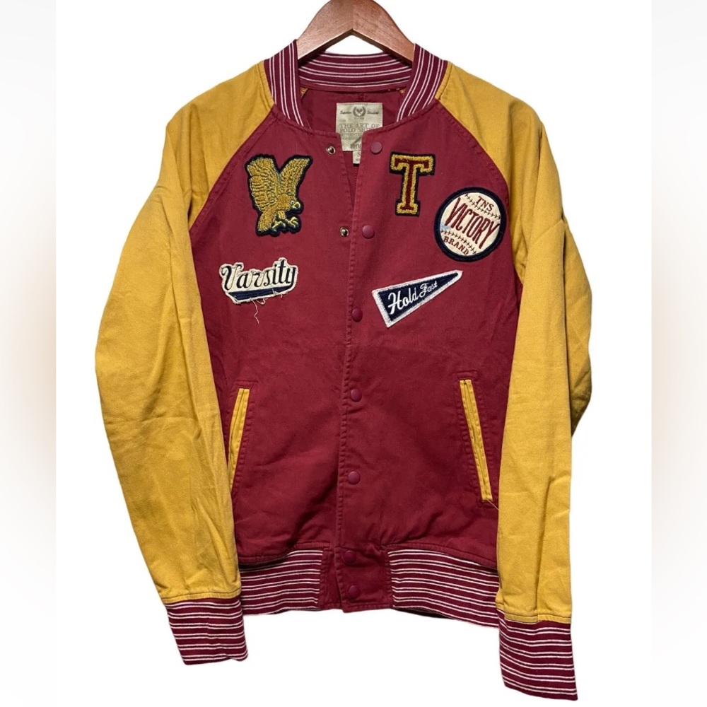Vintage Superior Standard Patchwork Bomber Varsity Jacket Size Small